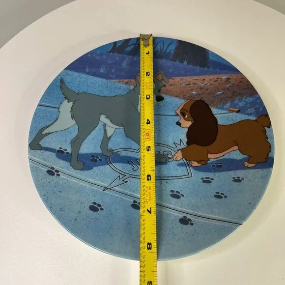 Walt Disney's Lady and the Tramp "Puppy Love" Collectors Plate 1990s - Picture 4 of 5